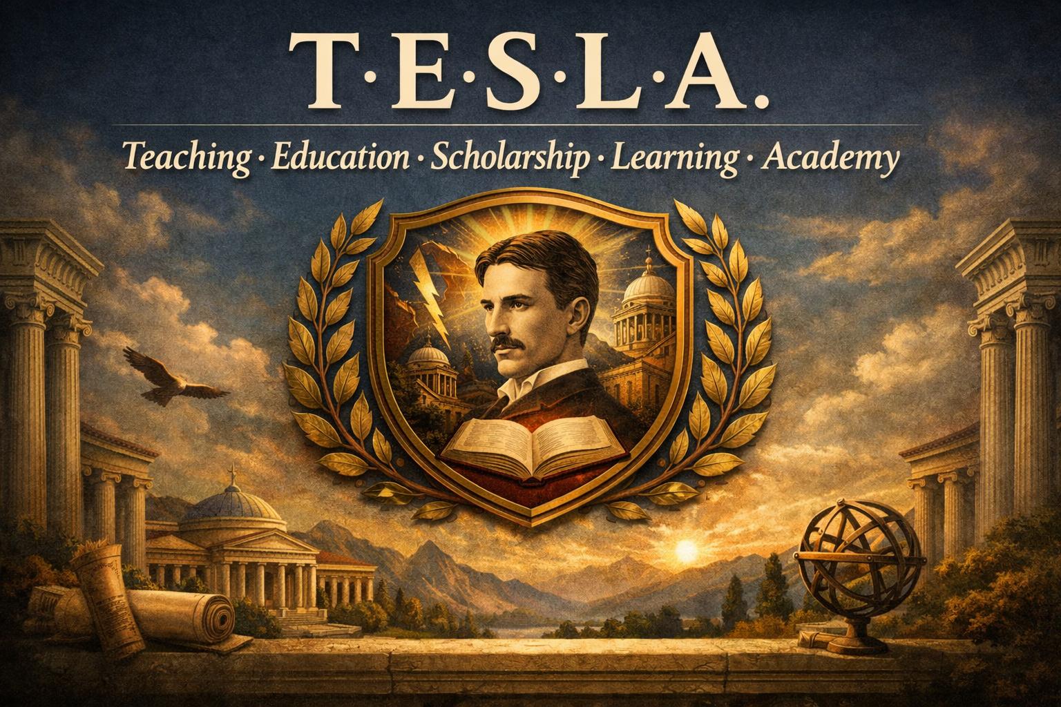 T.E.S.L.A. Academy emblem