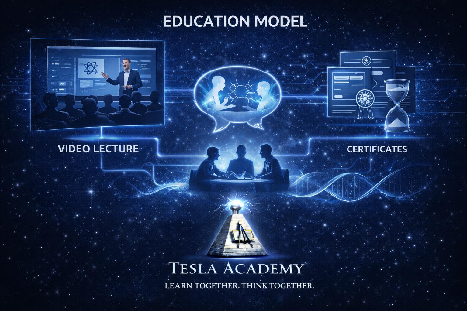 Students choose video lectures, discussions, learning credits and certificates